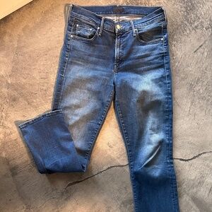 MOTHER Jeans The Outsider Crop in Fast Times, Size 27